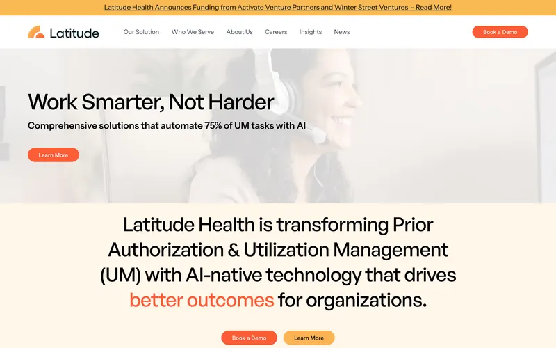 Latitude Health website by Soft IT Land