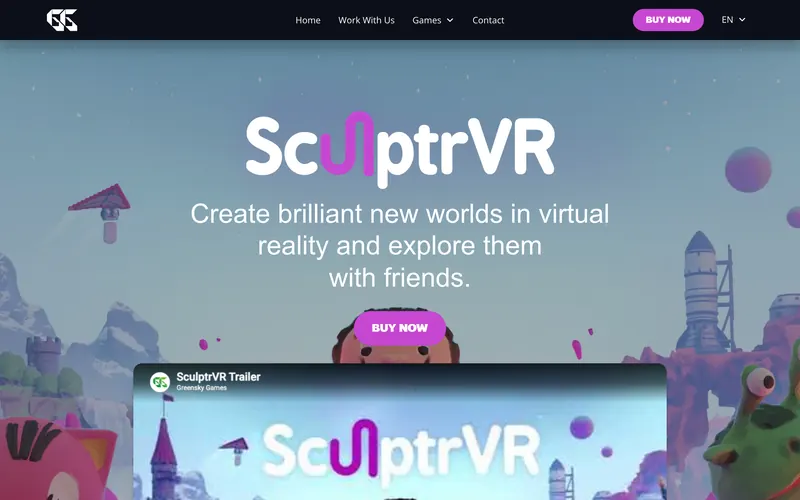SculptrVR website